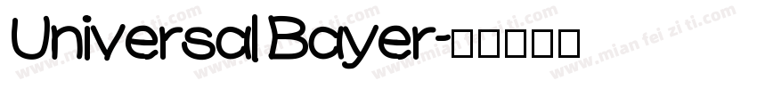 Universal Bayer字体转换